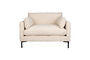 Miniature Loveseat 1,5 places en tissu beige Summer Détouré