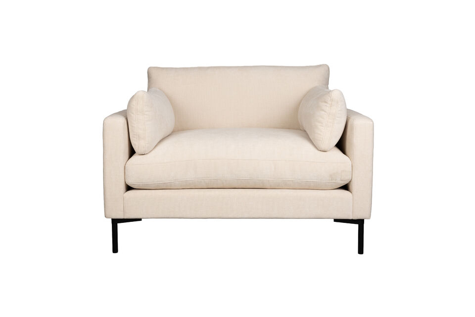Loveseat 1,5 places en tissu beige Summer Zuiver