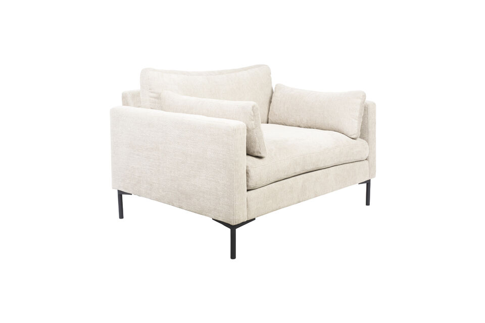 Loveseat 1,5 places en tissu crème Summer Zuiver
