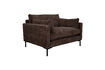 Miniature Loveseat 1,5 places en tissu marron foncé Summer 4