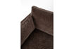 Miniature Loveseat 1,5 places en tissu marron foncé Summer 11