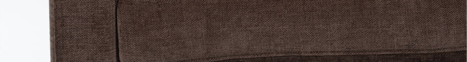 Materiali prima di tutto Loveseat 1,5 posti in tessuto marrone scuro Summer