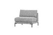 Miniature Loveseat Modular Sofa Element Fabric Light Grey COUPLE 1