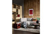 Miniature Loveseat Modular Sofa Element Fabric Light Grey COUPLE 2