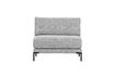 Miniature Loveseat Modular Sofa Element Fabric Light Grey COUPLE 3