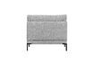 Miniature Loveseat Modular Sofa Element Fabric Light Grey COUPLE 5