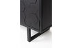 Miniature Low black fir wood sideboard Linc 6