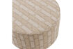 Miniature Low chenille pouf natural/beige Sarli 3