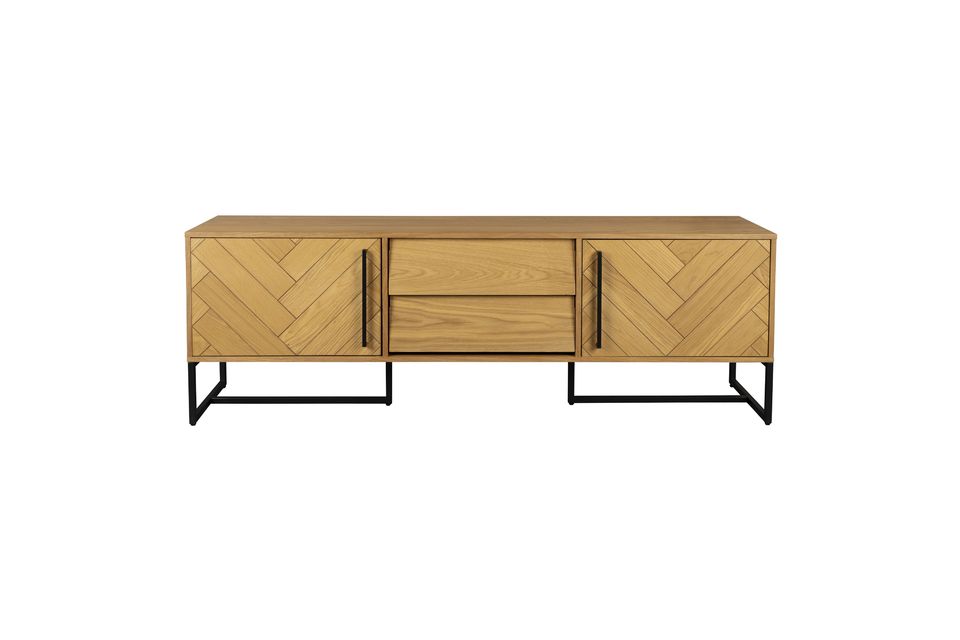 Low sideboard in oak wood Class DutchBone