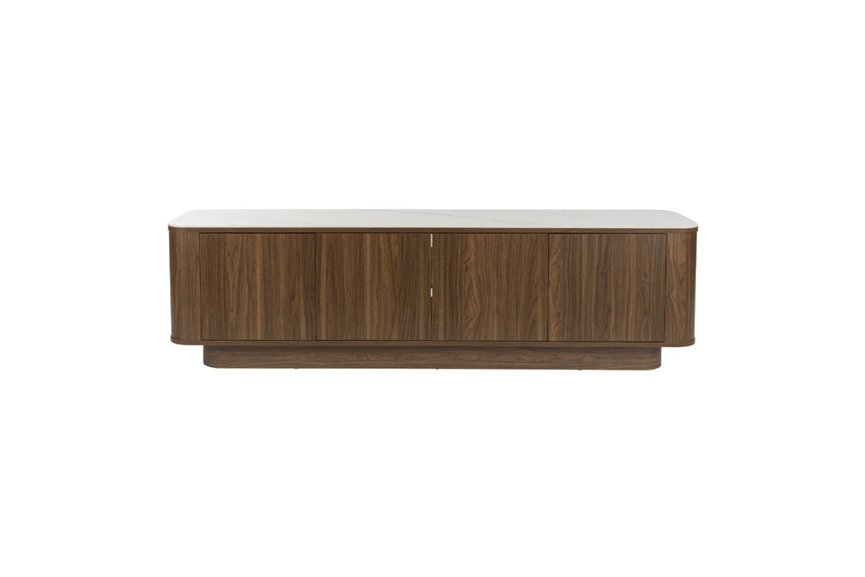 Low sideboard in walnut wood Almira White Label