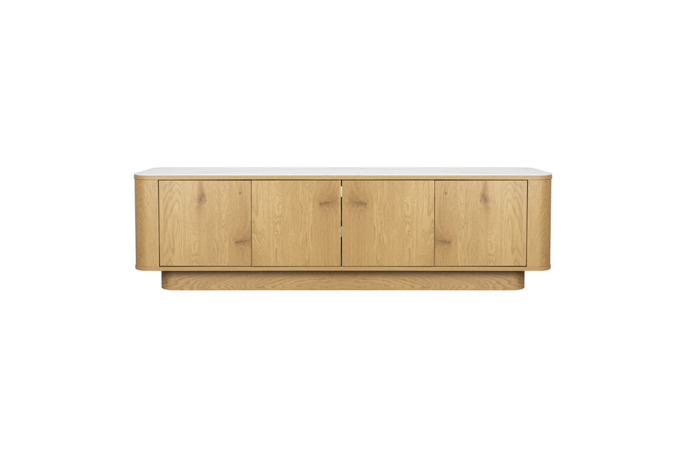 Lowboard aus Eichenholz Almira White Label
