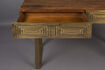 Miniature Mango wood and gold console table Volan 4