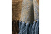 Miniatura Manta 130 x 180 cm Algodón Marrón y Azul Claro Ponra 3