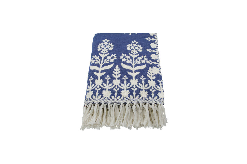 Manta 140 x 200 cm Algodón Azul Mazzo House Doctor