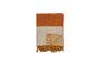 Miniatura Manta de algodón naranja Motril Clipped