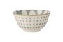 Miniature Maple blue stoneware bowl Clipped