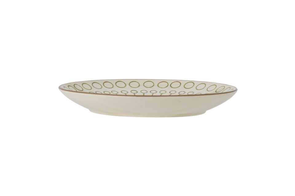 Maple Plate, Green, Stoneware - 3