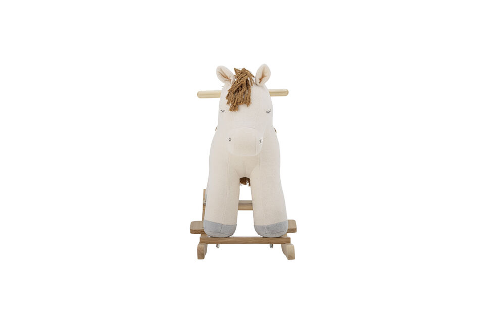 Merlen Jouet à Bascule, Cheval, Blanc, Polyester - 5