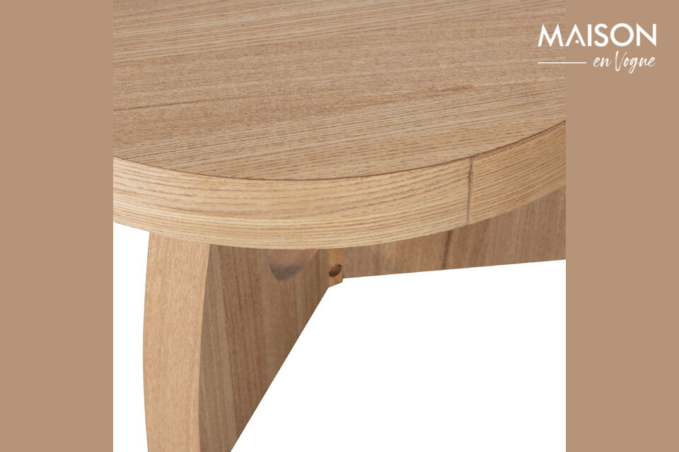 Este tipo de madera clara confiere al mueble un aspecto escandinavo atemporal