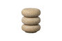 Miniatura Mesa auxiliar con lunares óxido de magnesio beige LAUREL Clipped
