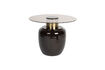 Miniatura Mesa auxiliar de cristal templado beige Mohra 1