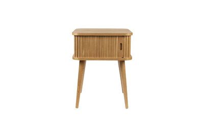 Mesa auxiliar de madera beige Barbier