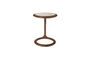 Miniatura Mesa auxiliar de madera de acacia marrón Doppio Clipped