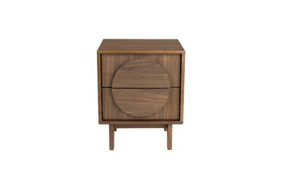Mesa auxiliar de madera marrón Groove