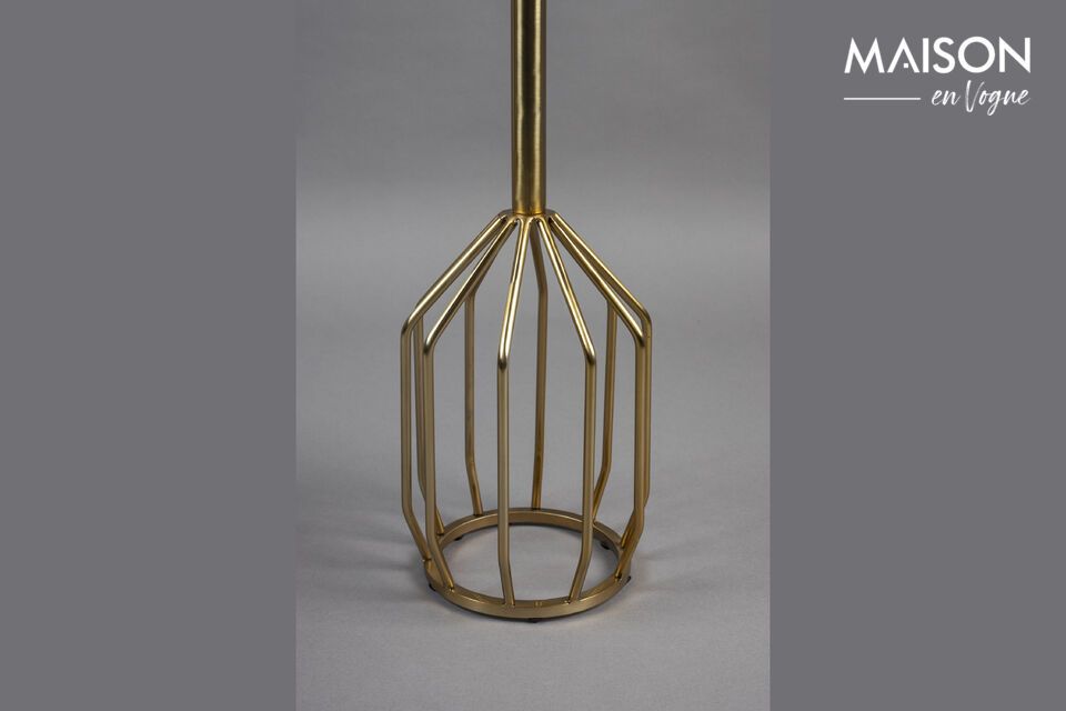 Descubra la elegancia atemporal con nuestra mesa auxiliar de mármol dorado Salerno