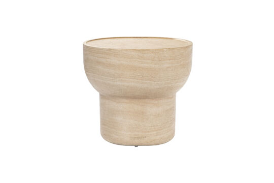 Ver el perfil del producto mesa auxiliar ovalada de cemento beige Noble Mesa auxiliar ovalada de cemento beige Noble