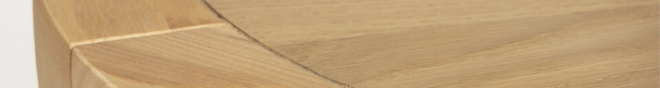 Descriptivo Materiales Mesa auxiliar redonda 45 cm de madera natural Storm