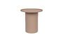 Miniatura Mesa auxiliar redonda de metal rosa Sverre Clipped