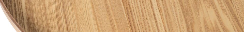 Material Details Mesa beige wood side table