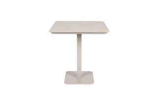 Mesa bistro cuadrada de aluminio blanco Vondel