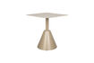 Miniatura Mesa de bistró cuadrada de metal beige Fabby 2