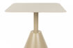 Miniatura Mesa de bistró cuadrada de metal beige Fabby 5