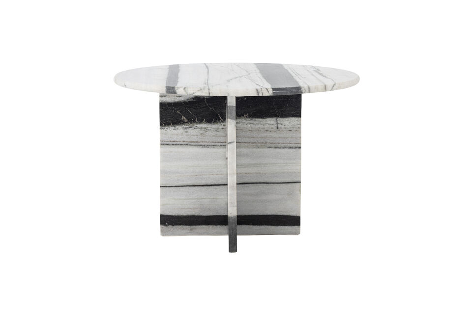 Mesa de centro D61xH41 cm de mármol blanco Rosito - 6