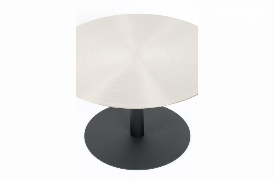 Mesa de centro de acero plateado Snow Brushed - 14