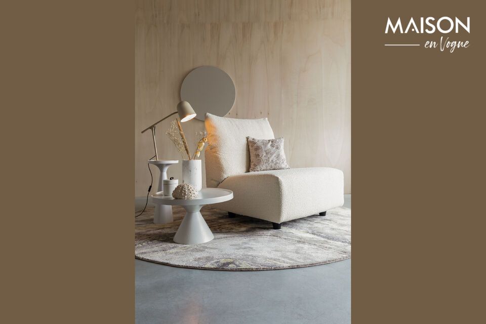 Descubra la elegancia y la funcionalidad combinadas en la mesa de centro de aluminio blanco