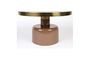 Miniatura Mesa de centro de hierro rosa Glam Clipped