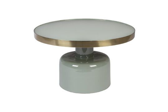Mesa de centro de hierro verde Glam