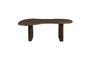 Miniatura Mesa de centro de madera marrón Tilon Clipped