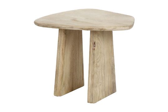 Mesa de centro pequeña de madera clara Montreal Clipped