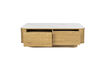 Miniatura Mesa de centro rectangular de roble natural Almira 4