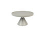 Miniatura Mesa de centro redonda de aluminio gris Floss Clipped