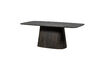 Miniatura Mesa de comedor 200x105 cm MDF marrón oscuro Leah 1