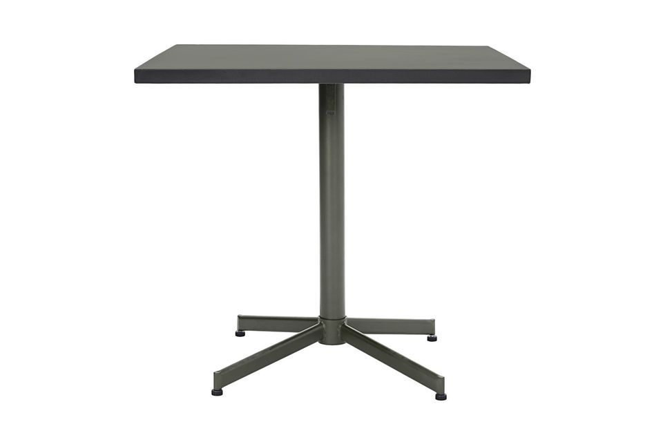 Mesa de comedor cuadrada de hierro verde Helo House Doctor