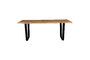 Miniatura Mesa de comedor de madera beige 180cm Aka Clipped