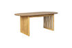 Miniatura Mesa de comedor de madera beige Barlet 14