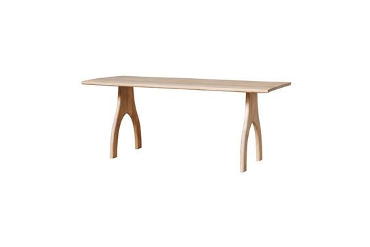 Mesa de comedor de madera clara Tani